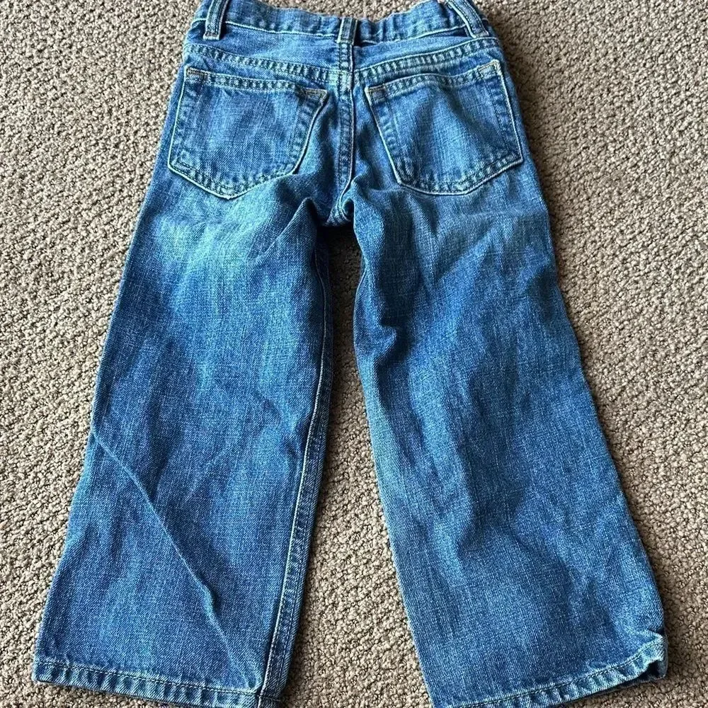 Baby GAP Kids Set of Three Blue Denim Adjustable Waist Jeans Size 4/4T